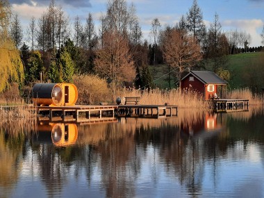 Łowisko Niedamowo - świetnie wyposażone łowisko specjalne - sauna nad jeziorem Gubel