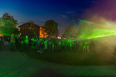 Festiwal Światła Gdańsk - pokazy laserowe - fot. Dawid Linkowski