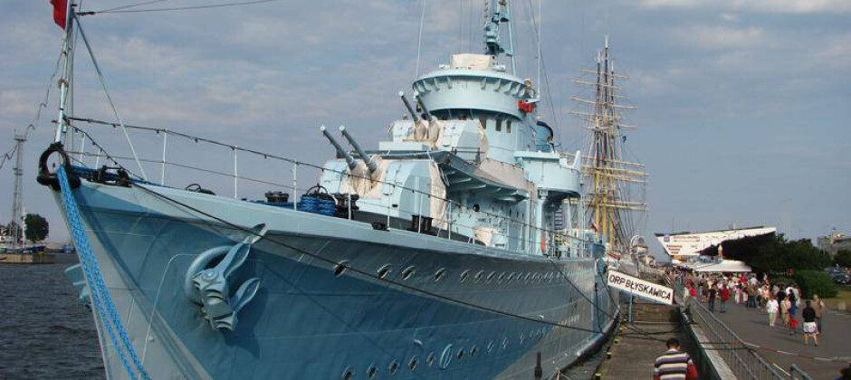 Niszczyciel Błyskawica Gdynia - okręt muzeum