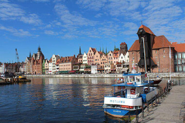 Długie Pobrzeże Gdańsk - panorama