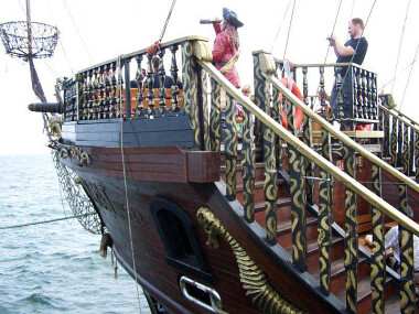 Statek Pirat Sopot atrakcje nad morzem