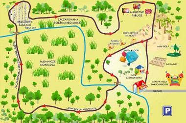 MegaLandia Ustka Park Rozrywki - mapa