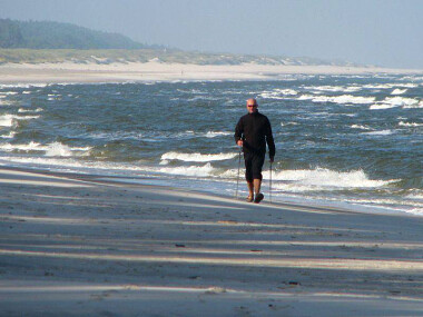 Nordic Walking nad morzem - Plaża w Lubiatowie