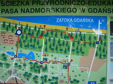 Plan Parku Reagana w Gdańsku - w lewym dolnym rogu - Kraina Zabawy