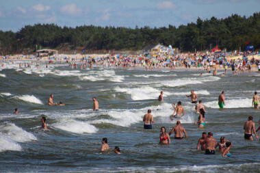 Łeba - plaża - najpopularniejsza atrakcja Łeby