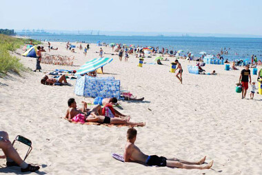 Plaża w Gdańsku Sobieszewie - największa atrakcja Wyspy Sobieszewskiej