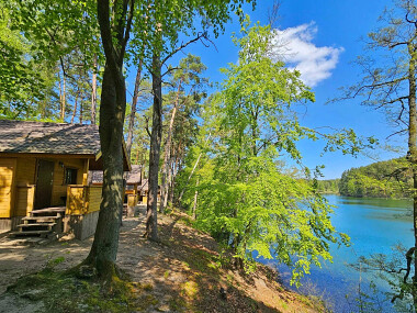 Półwysep Lipa domki na wakacje nad jeziorem Wdzydze na Kaszubach w pomorskim