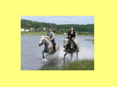 Obóz jeździecki na Kaszubach wczasy w siodle wakacje z końmi U Rychertów Kiełpino