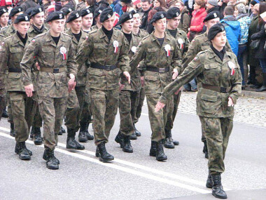 Parada Niepodległości Gdynia - Mundury niezawodnie przyciągały wzrok...