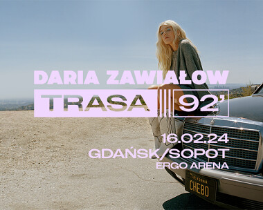 Daria Zawiałow Trasa 92 Ergo Arena Sopot 2024 koncert program