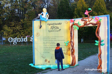 Ogród Świateł Gdynia Park Kolibki - odwiedź Alicję w Krainie Czarów!