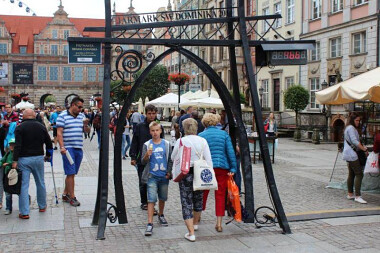Piętnasta brama Gdańska - ustawiana z okazji Jarmarku Św. Dominika.