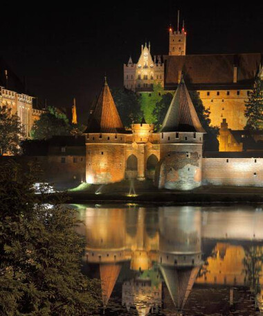 Zamek Malbork nocą - fot. Muzeum Zamkowe w Malborku