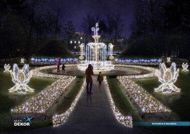 luminacje w Parku Oliwskim w poprzednich latach ...