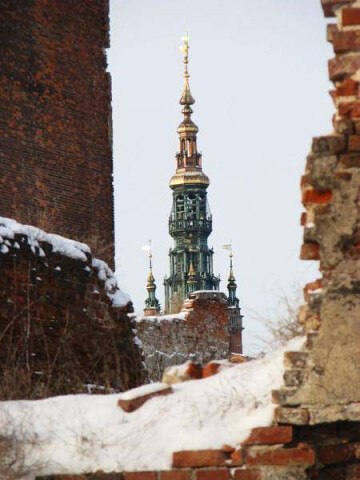 Gdańsk Wyspa Spichrzów archiwalne ruiny (14)