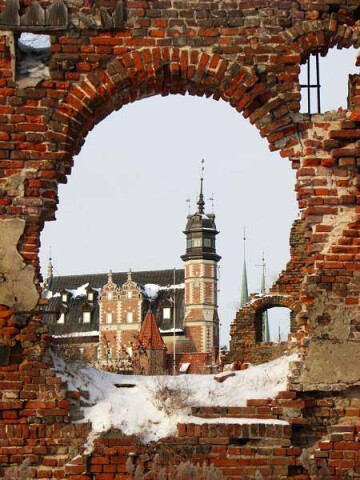 Gdańsk Wyspa Spichrzów archiwalne ruiny (15)