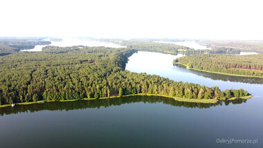 Małe Morze Kaszubskie - widok w kierunku jeziora Wdzydze