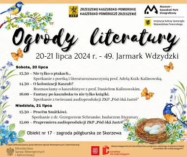 Ogrody Literatury Wdzydze 2024 - Jarmark Wdzydzki