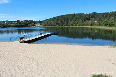 Plaża nad Jeziorem Wojsk