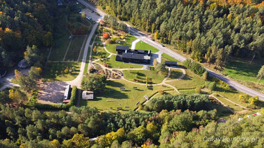 Leśny Ogród  Botaniczny Gdynia Marszewo - widok z lotu ptaka