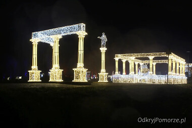 Lumina Park - iluminacje w Pruszczu Gdańskim - zabytki starożytności