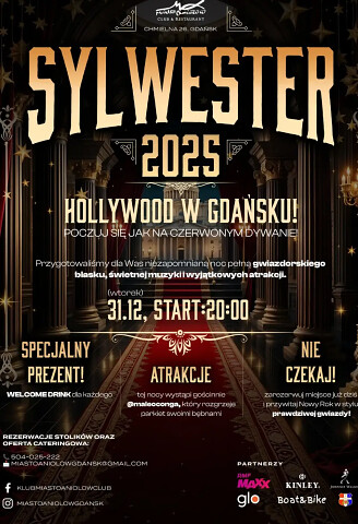 Sylwester 2025 w stylu Hollywood - Miasto Aniołów Gdańsk