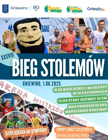 Dzień Dziecka 2025 - Bieg Stolemów i mnóstwo atrakcji dla dzieci w Gniewinie