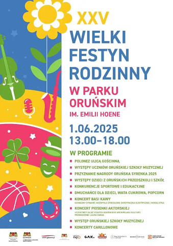 Wielki Festyn Rodzinny w Parku Oruńskim 1 czerwca 2025 - program