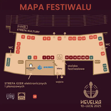Festiwal Hevelka 2025 Gdańsk - mapa
