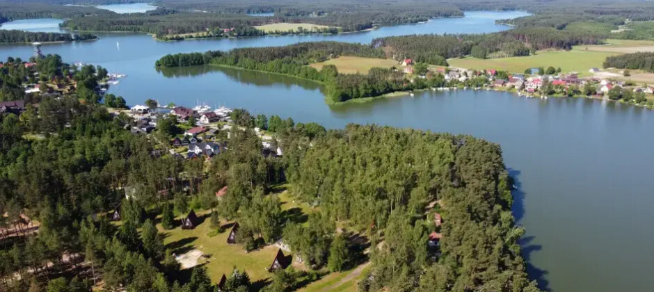 Ośrodek Klif Wdzydze - domki nad jeziorem, przystań, wypożyczalnia
