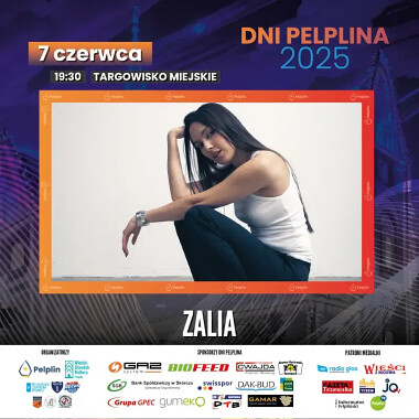 Dni Pelplina 2025 - zapraszamy na koncert 7 czerwca - o godz. 19.30 wystąpi ZALIA