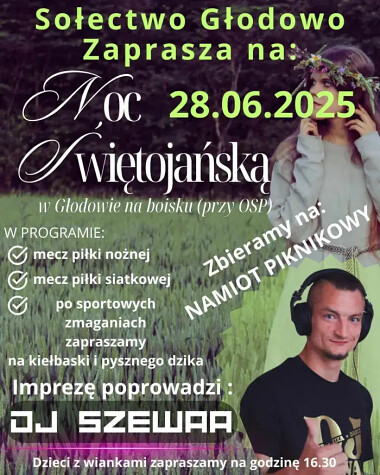 Noc Świętojańska 2025 w Głodowie koło Skarszew