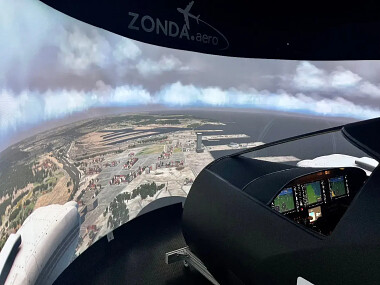 Symulator lotu Gdańsk Trójmiasto - samolot Piper Seneca - ZONDA AERO
