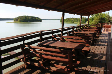 Wdzydzanin - taras widokowy z panoramą na Jezioro Wdzydze
