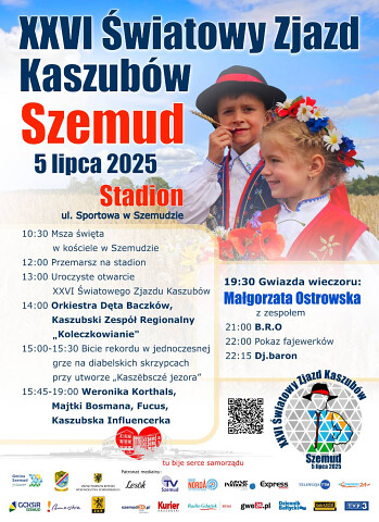 Światowy Zjazd Kaszubów Szemud 2025 - PROGRAM