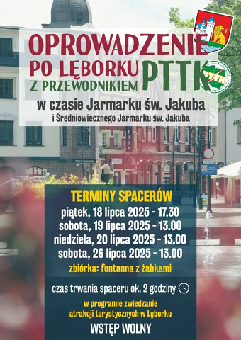 Spacery z przewodnikiem - zwiedzanie Lęborka w czasie Jarmarku sw. Jakuba 2025