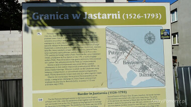 Ciekawostka historyczna - Jastarnia przed wiekami była podzielona na 2 części granicą państwową