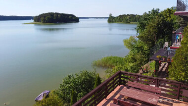 Wdzydze Tucholskie - widok na jezioro Wdzydze - pokoje i apartamenty Wdzydzanin
