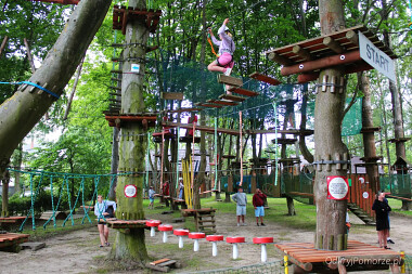 Alfa Park Władysławowo - park linowy nad morzem - a tym na dole już trochę żal - też tak chcą