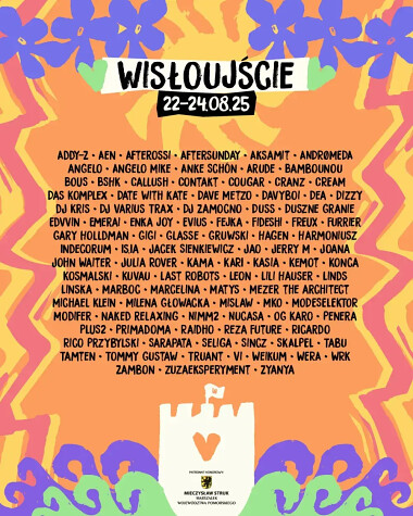 Festiwal Wisłoujście 2025 - artyści, wykonawcy, gwiazdy