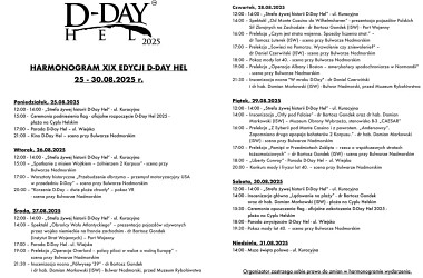 D-Day Hel - harmonogram - program 2025