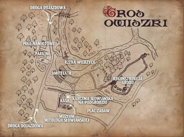 Mapa Grodziska Owidz - tutaj będzie miało miejsce Święto Pieczonego Ziemniaka