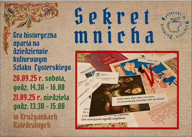 Gra historyczna Sekret Mnicha podczas Jarmarku Cysterskiego 2025 w Pelplinie