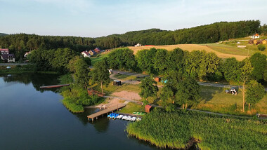 Pole namiotowe camping U Maryli w Ostrzycach - nad Jeziorem Ostrzyckim