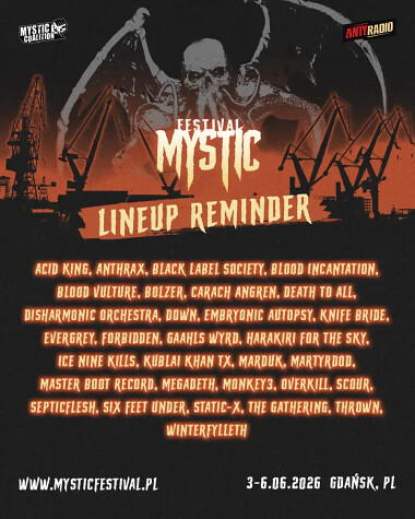 Mystic Festival 2026 - Gdańsk - lineup