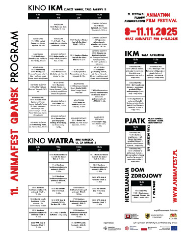 Animafest Gdańsk - program 2025