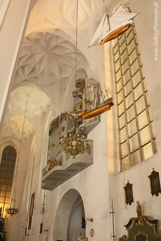 Kościół św. Piotra i Pawła w Gdańsku  - modele statków