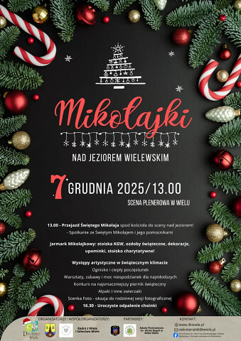 Mikołajki nad Jeziorem Wielewskim 2025 Wiele gmina Karsin