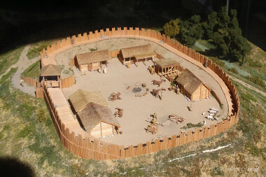 Rekonstrukcja Grodziska Sopot - makieta