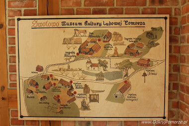 Swołowo - plan Muzeum Kultury Ludowej Pomorza